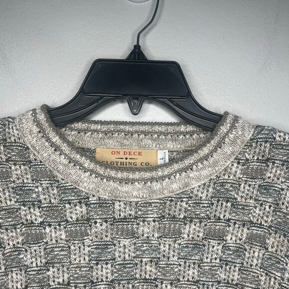 Vintage Cosby Coogie Style Sweater Textured 3D Suge Biggie Pullover Size L - Picture 3 of 13